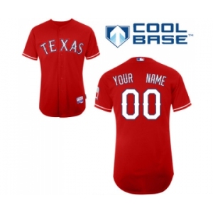 Texas Rangers Personalized Custom red Baseball Jersey