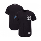 Men's Detroit Tigers Customized Majestic Navy 2018 Spring Training Flex Base Team Jersey