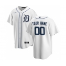 Men's Detroit Tigers Home 2020 Baseball Custom Cool Base Jersey - White