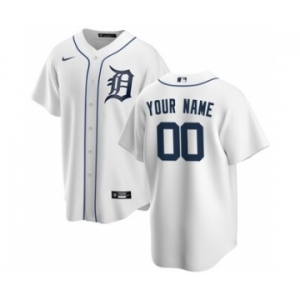 Men's Detroit Tigers Home 2020 Baseball Custom Cool Base Jersey - White