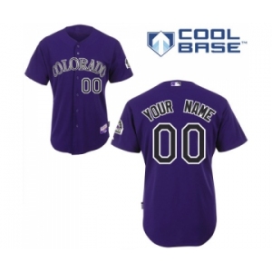 Colorado Rockies Personalized custom Purple Baseball Jersey