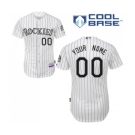 Colorado Rockies Personalized custom White Baseball Jersey