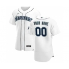 Men's Seattle Mariners 2020 Home Custom Flexbase Jersey - White