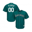 Men's Seattle Mariners Customized Northwest Green Cool Base Custom Baseball Baseball Jersey