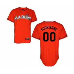 Miami Marlins Personalized custom orange Jersey