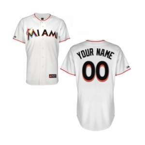 Miami Marlins Personalized custom white Jersey