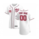 Men's Washington Nationals Custom White Home 2020 Authentic Player Baseball Jersey