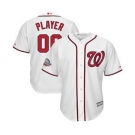 Men's Washington Nationals Customized White 2018 All-Star Game Cool Base Custom Baseball Baseball Jersey