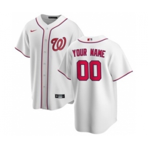 Men's Washington Nationals Home 2020 Baseball Custom Cool Base Jersey - White