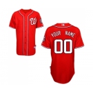 Washington Nationals Personalized Custom red Baseball Jersey