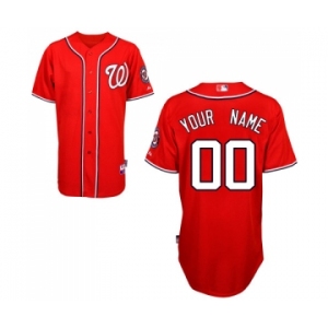 Washington Nationals Personalized Custom red Baseball Jersey