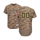 Men's San Diego Padres Customized Camo Alternate Flex Base Custom Baseball Baseball Jersey