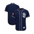 Men's San Diego Padres Customized Majestic Navy 2018 Spring Training Flex Base Team Jersey