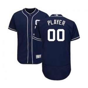 Men's San Diego Padres Customized Navy Alternate Flex Base Custom Baseball Baseball Jersey