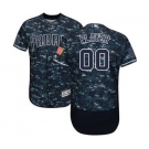 Men's San Diego Padres Customized Navy Camo Alternate Flex Base Custom Baseball Baseball Jersey