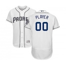 Men's San Diego Padres Customized White Home Flex Base Custom Baseball Baseball Jersey