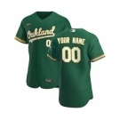 Men's Oakland Athletics 2020 Alternate Custom Flexbase Jersey - Kelly Green