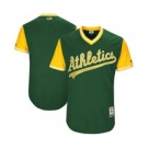 Men's Oakland Athletics Customized Green 2017 Little League World Series Players Weekend Jersey