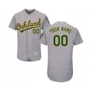 Men's Oakland Athletics Customized Road Gray Flex Base Custom Baseball Baseball Jersey