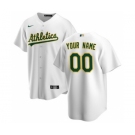 Men's Oakland Athletics Home 2020 Baseball Custom Cool Base Jersey - White