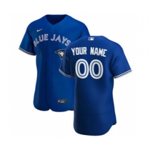 Men's Toronto Blue Jays Custom Royal Alternate 2020 Authentic Player Baseball Jersey