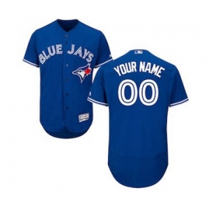 Men's Toronto Blue Jays Customized Alternate Royal Flex Base Custom Baseball Baseball Jersey