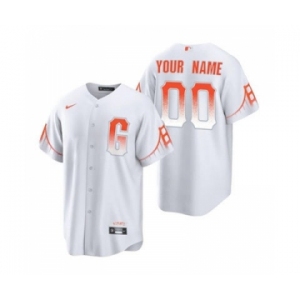 Men's San Francisco Giants ACTIVE PLAYER Custom White City Connect Cool Base Stitched Baseball Jersey