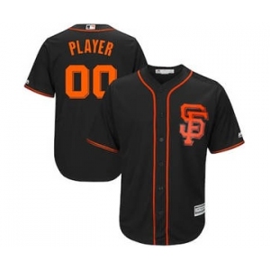 Men's San Francisco Giants Customized Black Alternate 2017 Cool Base Custom Baseball Baseball Jersey