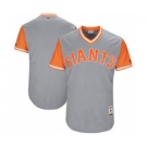 Men's San Francisco Giants Customized Gray 2017 Little League World Series Players Weekend Jersey