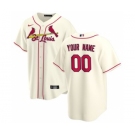 Men's St. Louis Cardinals Alternate 2020 Baseball Custom Cool Base Jersey - Cream