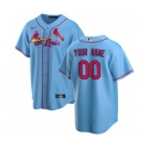 Men's St. Louis Cardinals Alternate 2020 Baseball Custom Cool Base Jersey - Light Blue