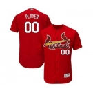 Men's St. Louis Cardinals Customized Fashion Scarlet Flex Base Custom Baseball Baseball Jersey