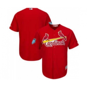 Men's St. Louis Cardinals Customized Majestic Scarlet 2018 Spring Training Cool Base Team Jersey