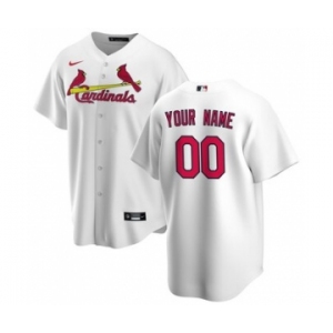 Men's St. Louis Cardinals Home 2020 Baseball Custom Cool Base Jersey - White