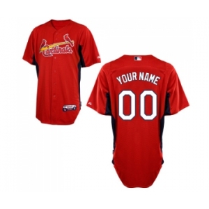 St. Louis Cardinals Personalized Custom red Baseball Jersey