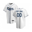 Men's Tampa Bay Rays Home 2020 Baseball Custom Cool Base Jersey - White