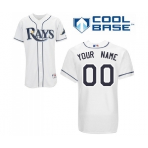 Tampa Bay Rays Personalized Custom White Baseball Jersey