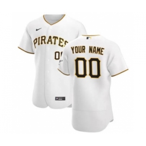 Men's Pittsburgh Pirates Custom White Home 2020 Authentic Player Baseball Jersey