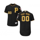 Men's Pittsburgh Pirates Customized Alternate Black Flex Base Custom Baseball Baseball Jersey