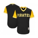 Men's Pittsburgh Pirates Customized Black 2017 Little League World Series Players Weekend Jersey