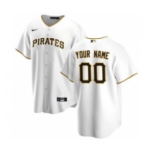 Men's Pittsburgh Pirates Home 2020 Baseball Custom Cool Base Jersey - White