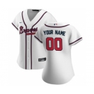 Women's Atlanta Braves 2020 Home Replica Custom Jersey - White