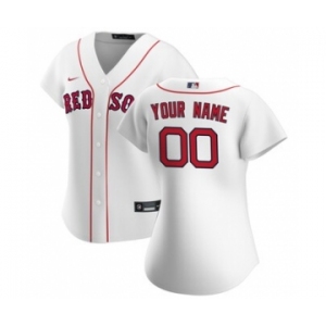 Women's Boston Red Sox 2020 Home Replica Custom Jersey - White