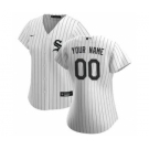 Women's Chicago White Sox 2020 Home Replica Custom Jersey - White Black