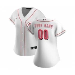 Women's Cincinnati Reds 2020 Home Replica Custom Jersey - White