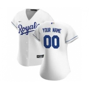 Women's Kansas City Royals 2020 Home Replica Custom Jersey - White