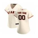 Women's San Francisco Giants 2020 Home Replica Custom Jersey - Cream