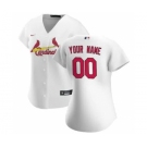 Women's St. Louis Cardinals 2020 Home Replica Custom Jersey - White