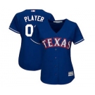 Women's Texas Rangers Customized Royal Alternate Cool Base Custom Jersey