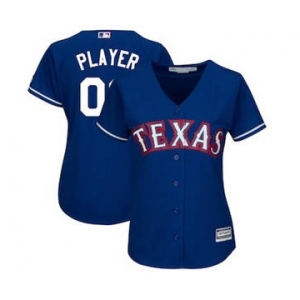 Women's Texas Rangers Customized Royal Alternate Cool Base Custom Jersey